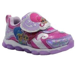 Nickelodeon Shimmer & Shine Size 12 Sneakers Athletic Light-Up Pink Purple Shoes